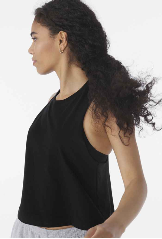 Ladies Racer Back Cropped Tank Top - BL6682