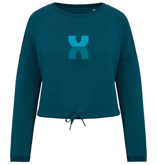 Ladies Oversized Cropped Sweatshirt - NS429